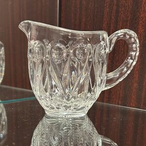 Elegant Clear Glass Creamer